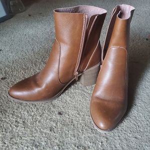 Brown ankle boots